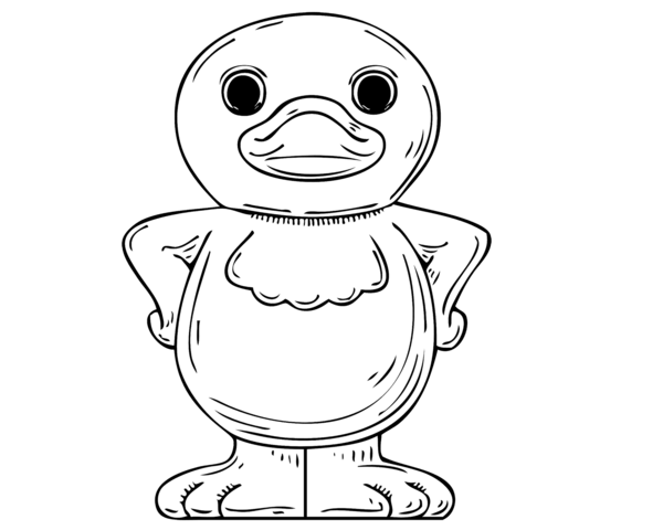 نقاشی اردک شاد
