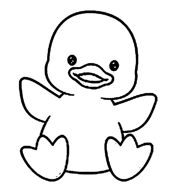 نقاشی ساده اردک
