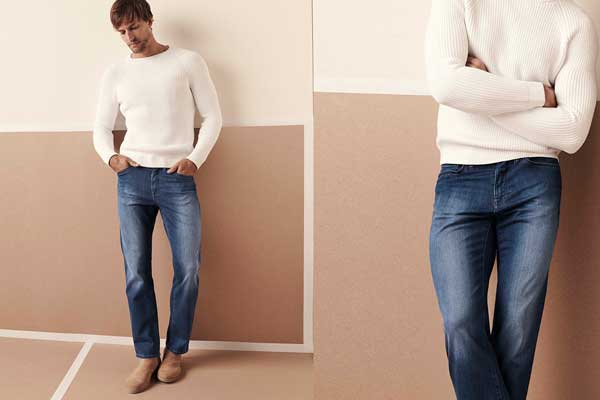 شلوار جین فاق بلند مردانه 