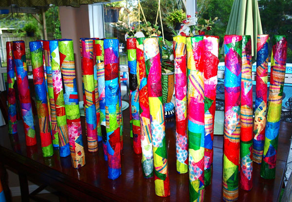 بمب شادی رنگارنگ برای ساخت کاردستی پیش دبستانی