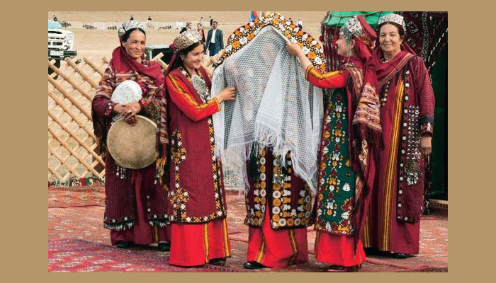 مدل لباس عروس ترکمنی