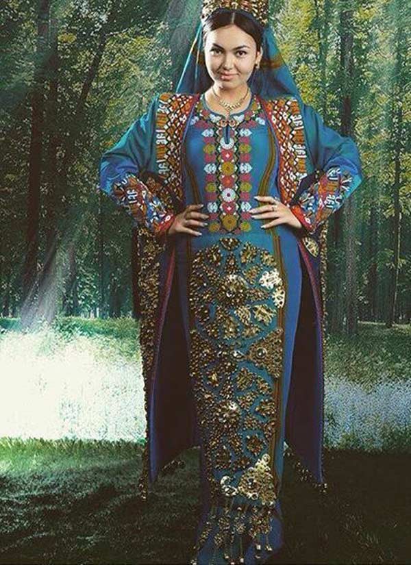 مدل لباس عروس ترکمنی شیک و جدید