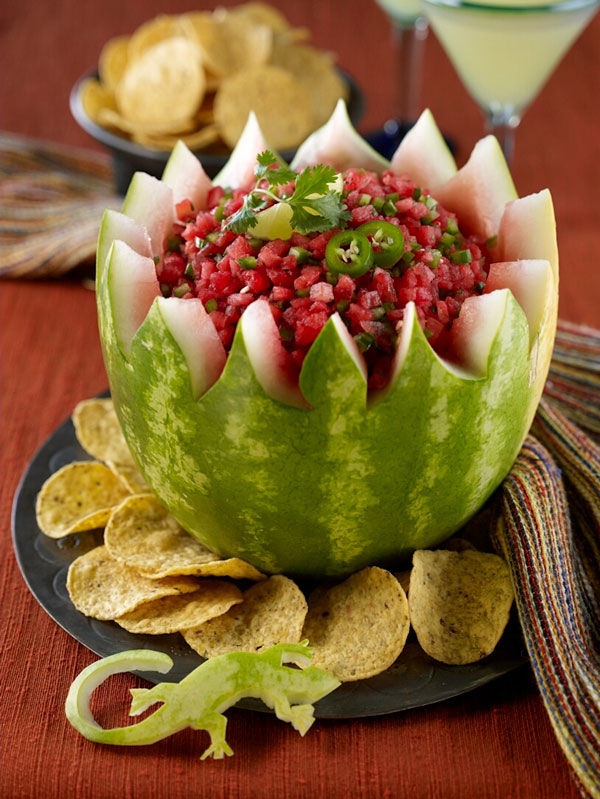 تزیین هندوانه شب یلدا ساده