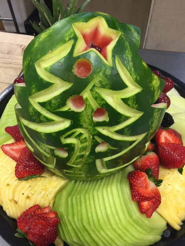 تزیین هندوانه شب یلدا ساده