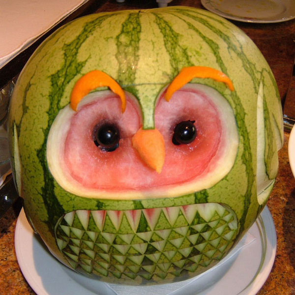 تزیین هندوانه شب یلدا ساده