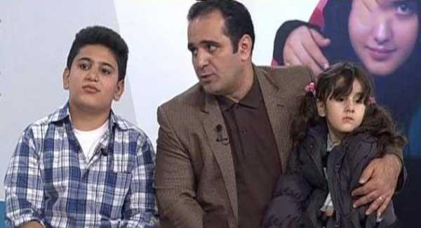 حسین رفیعی و دو فرزندش