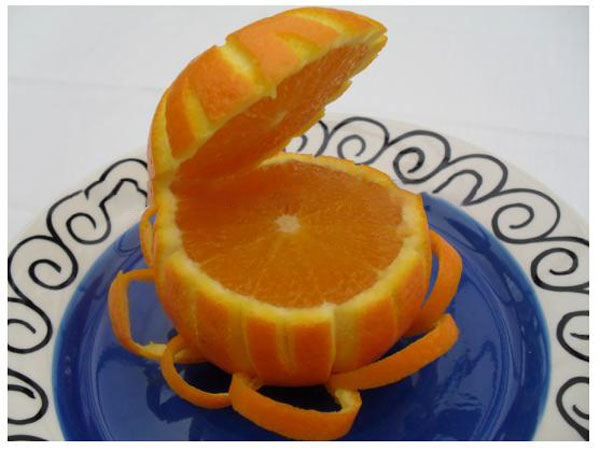 تزیین پرتقال شب یلدا به شکل‌های خلاقانه
