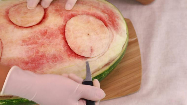 تزیین هندوانه شب یلدا ساده