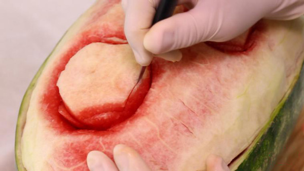 تزیین هندوانه شب یلدا ساده