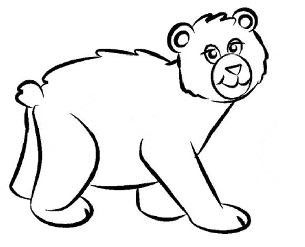 نقاشی خرس مهربون 