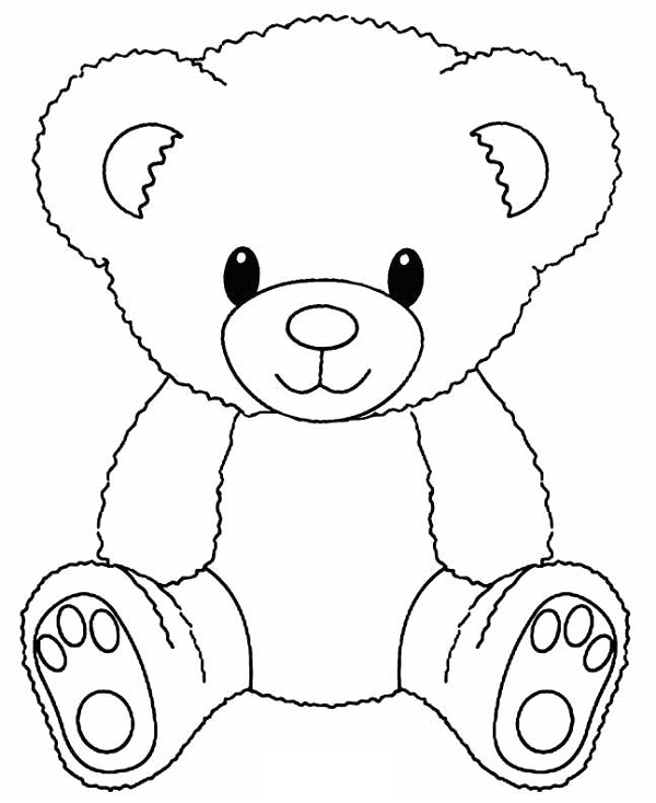 نقاشی عروسک خرس پشمالو
