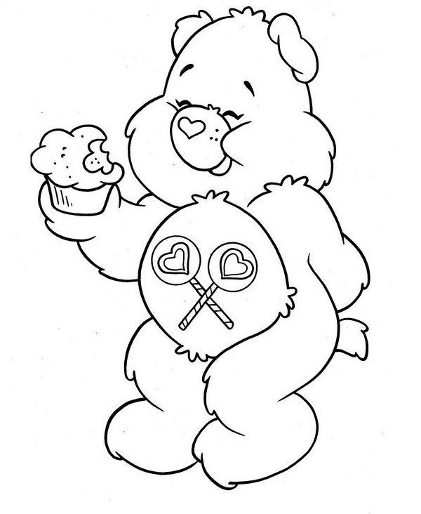 نقاشی کارتون خرس مهربون 