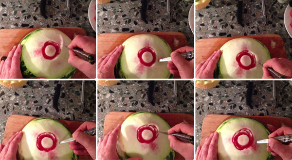 تزیین هندوانه شب یلدا ساده