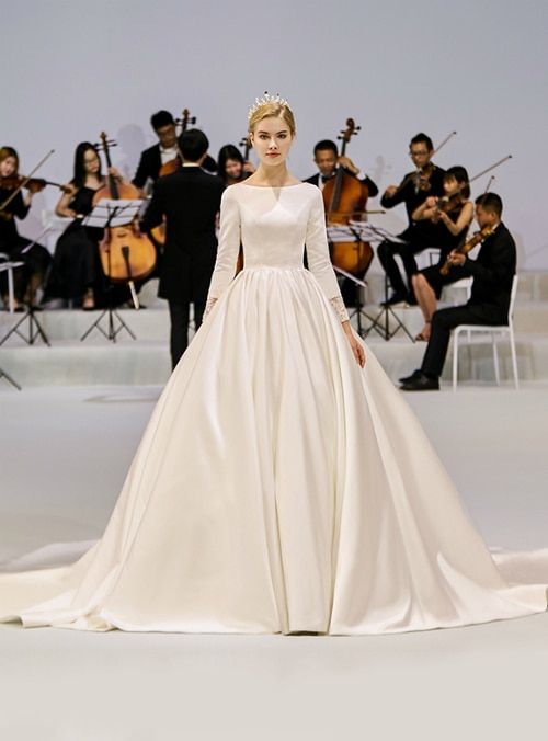 مدل باکلاس لباس عروس ساتن