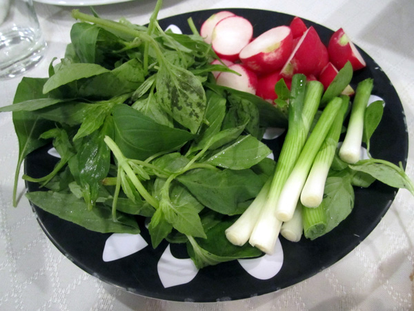 تزیین ساده و زیبای سبزی خوردن