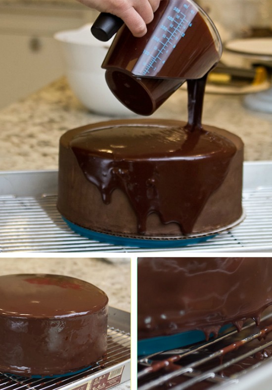 تزیین کیک با کاکائو و شکلات به شکل های زیبا