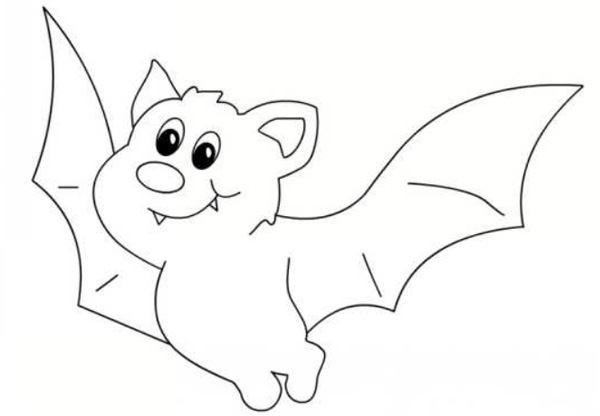 نقاشی کودکانه خفاش 