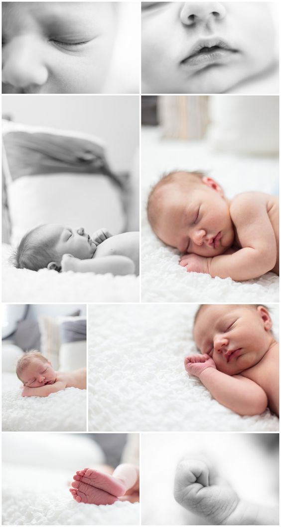 عکس هنری از نوزاد تازه متولد شده