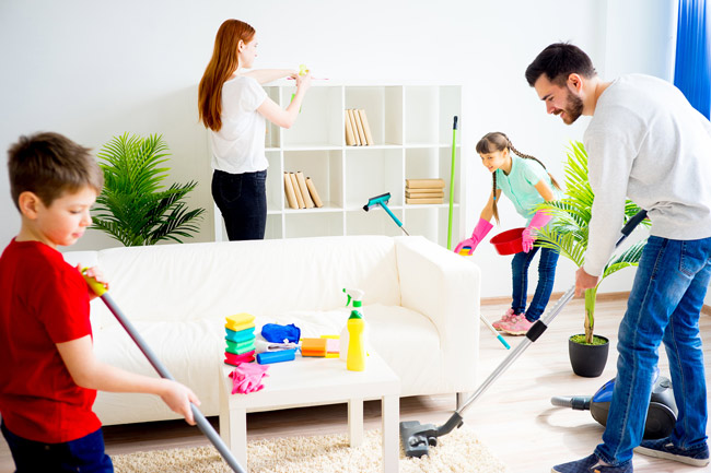 ۱۲ راز تمیز کردن خانه در حداقل زمان ممکن