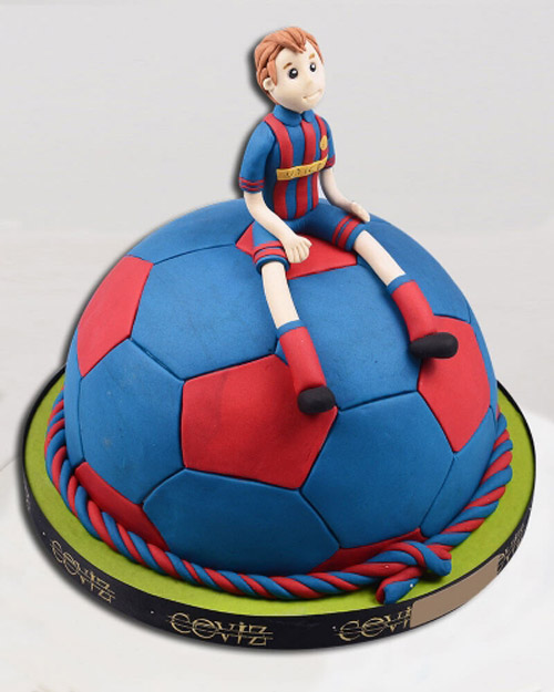 کیک تولد فوتبالی بارسلونا