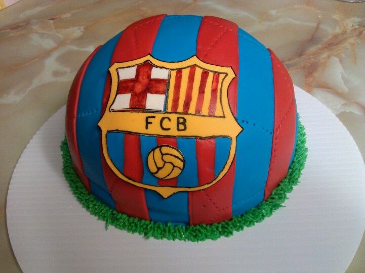 کیک تول توپ فوتبال بارسلونا