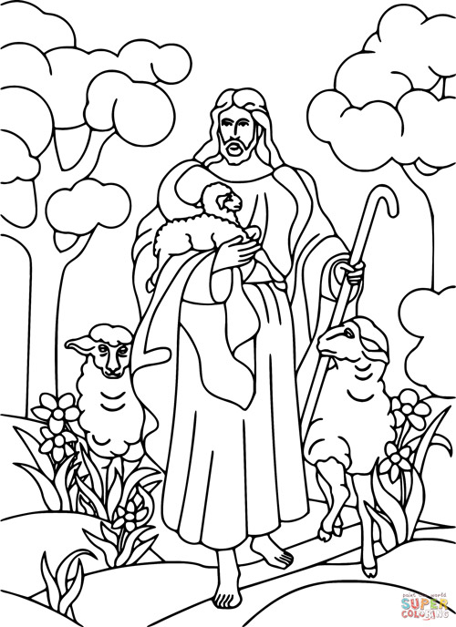 نقاشی درباره چوپانی حضرت عیسی 