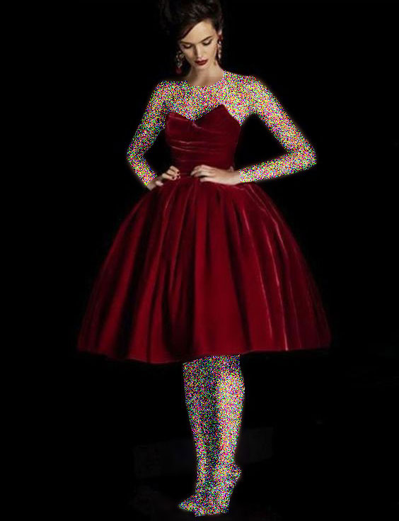 مدل لباس مجلسی قرمز دخترانه