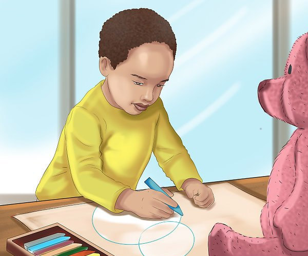 نقاشی کودکانه ساده