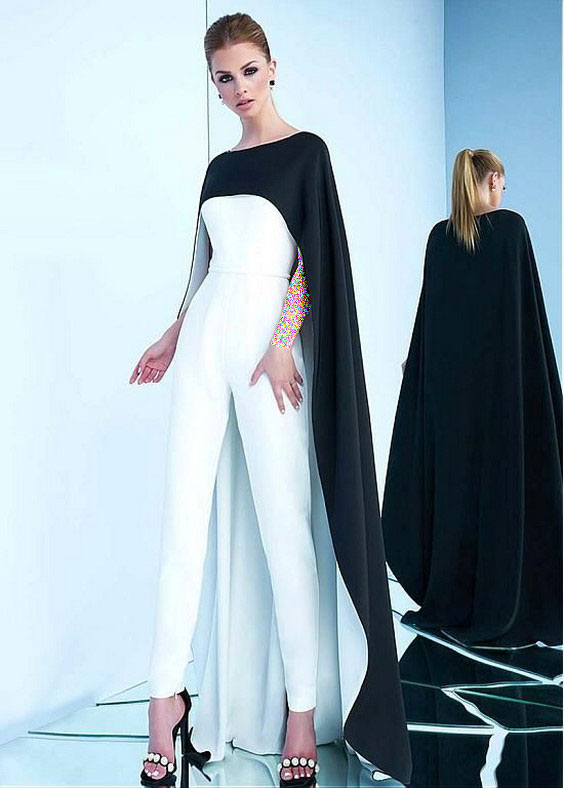 مدل لباس مجلسی شنل دار بلند