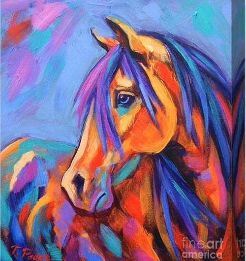 نمونه نقاشی مدرن اسب