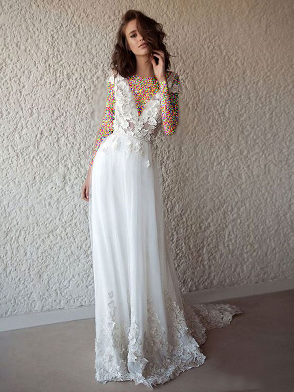 ۲۵ مدل لباس عروس آستین حلقه‌ ای بسیار زیبا