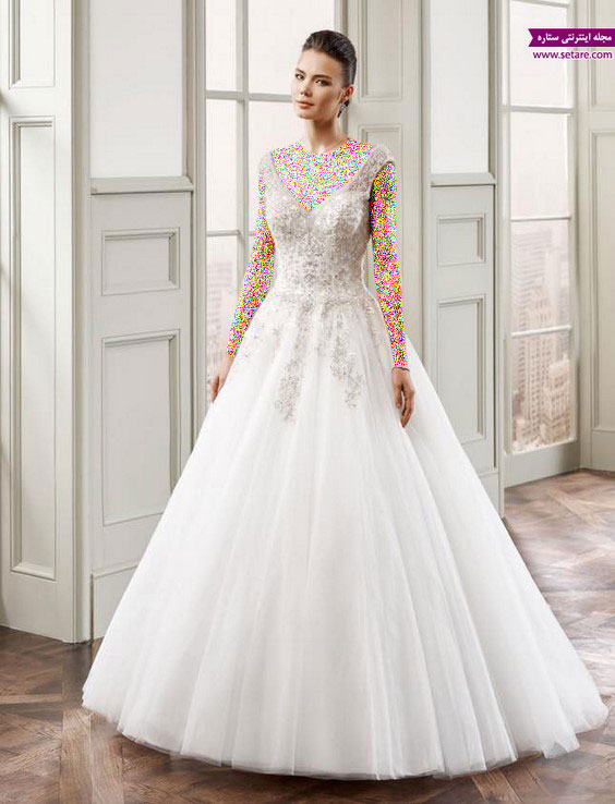 جالب ترین لباس عروس - لباس عروس سفید - عکس لباس عروس - مدل لباس عروس - لباس عروس جلو باز