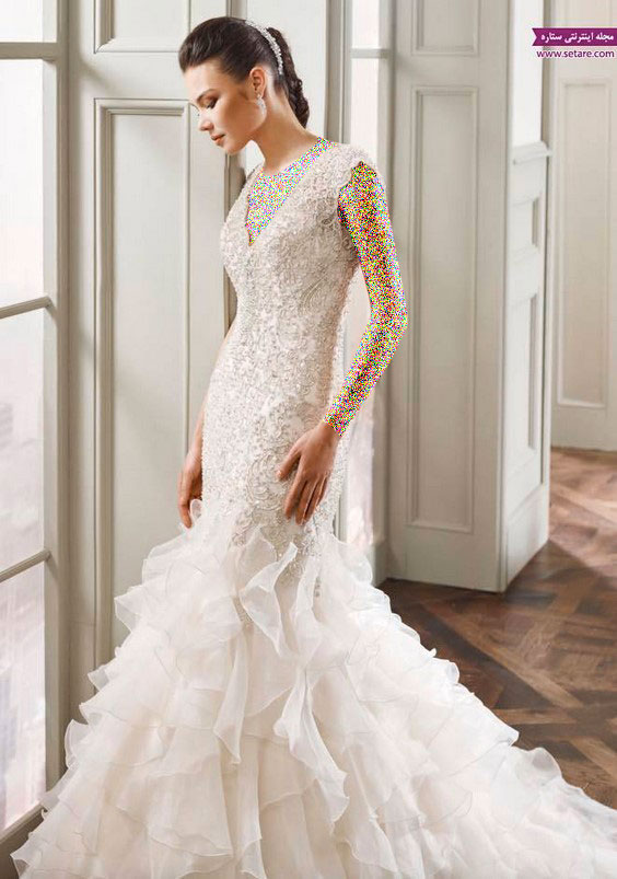 جالب ترین لباس عروس - لباس عروس سفید - عکس لباس عروس - مدل لباس عروس - لباس عروس پفی