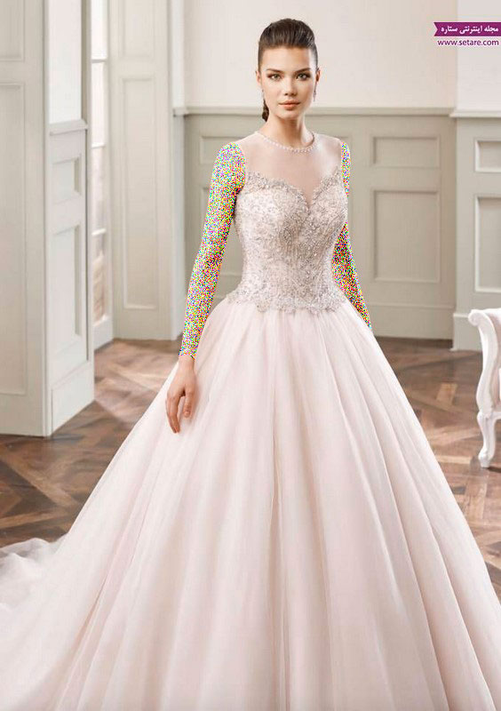 جالب ترین لباس عروس - لباس عروس سفید - عکس لباس عروس - مدل لباس عروس - لباس عروس جلو بسته