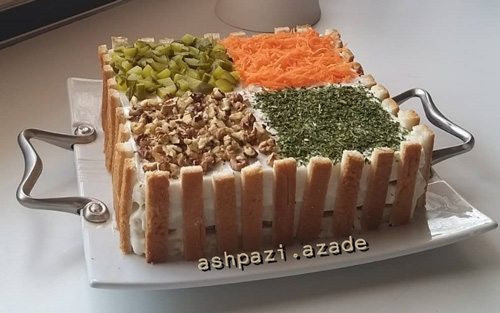 طرز تهیه کیک سالاد الویه