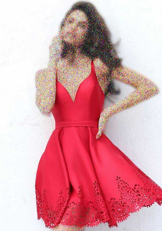 مدل لباس مجلسی ساتن قرمز