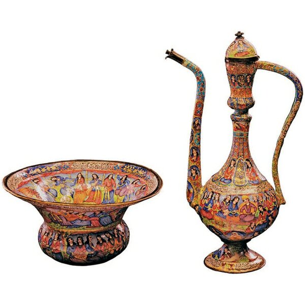 ظروف میناکاری شده دوره قاجار