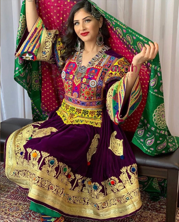 لباس افغانی زنانه سنتی