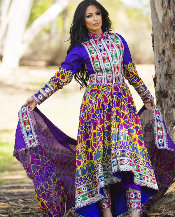 لباس افغانی دخترانه