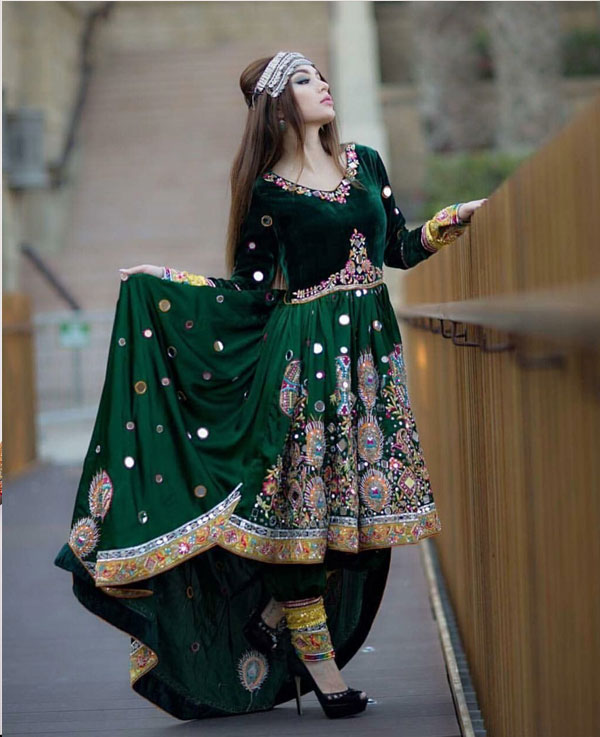 لباس افغانی دخترانه شیک