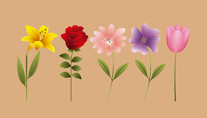نقاشی ساده گل؛ ۲۵ نمونه از بهترین شکل‌های آموزشی و تفریحی