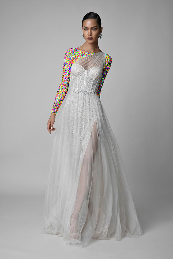 مدل لباس رومیمدل لباس رومی بلند سفید