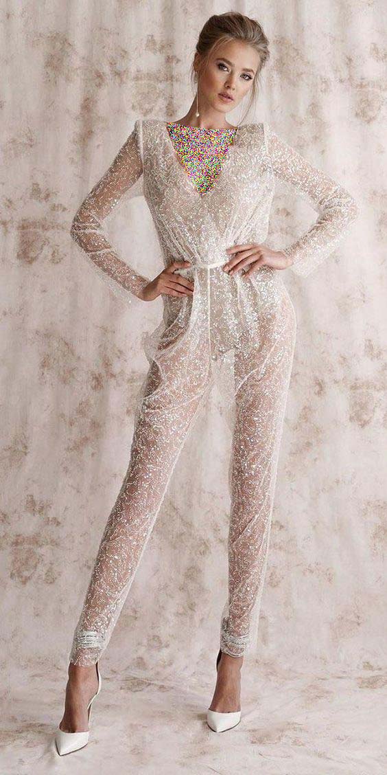 مدل لباس اورال سفید برای عروس