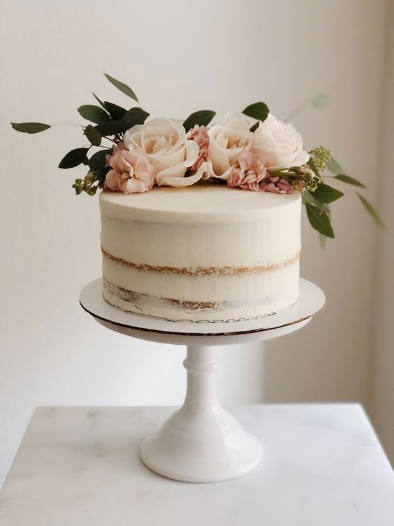 مدل کیک عروسی جدید یک طبقه 