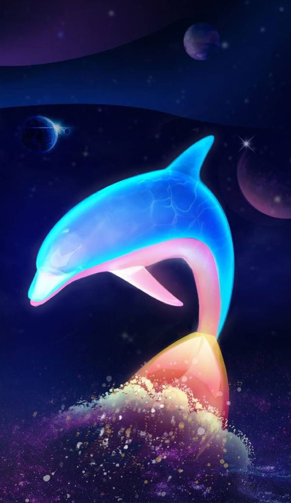 عکس دلفین نقاشی