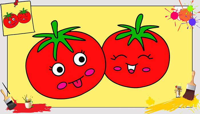نقاشی گوجه فرنگی