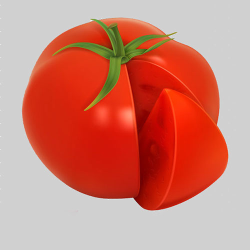 گلچینی از بهترین نقاشی گوجه فرنگی ساده و کارتونی