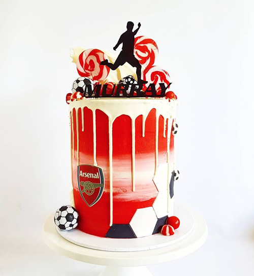 کیک تولد پسرانه فوتبالی تیم آرسنال