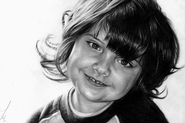 نقاشی سیاه قلم ساده و آسان