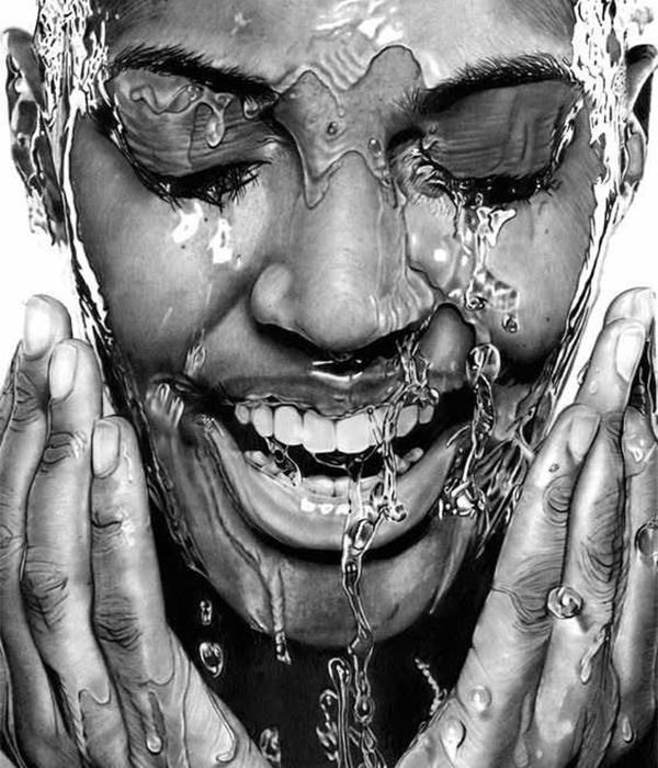 نقاشی سیاه قلم ساده و آسان